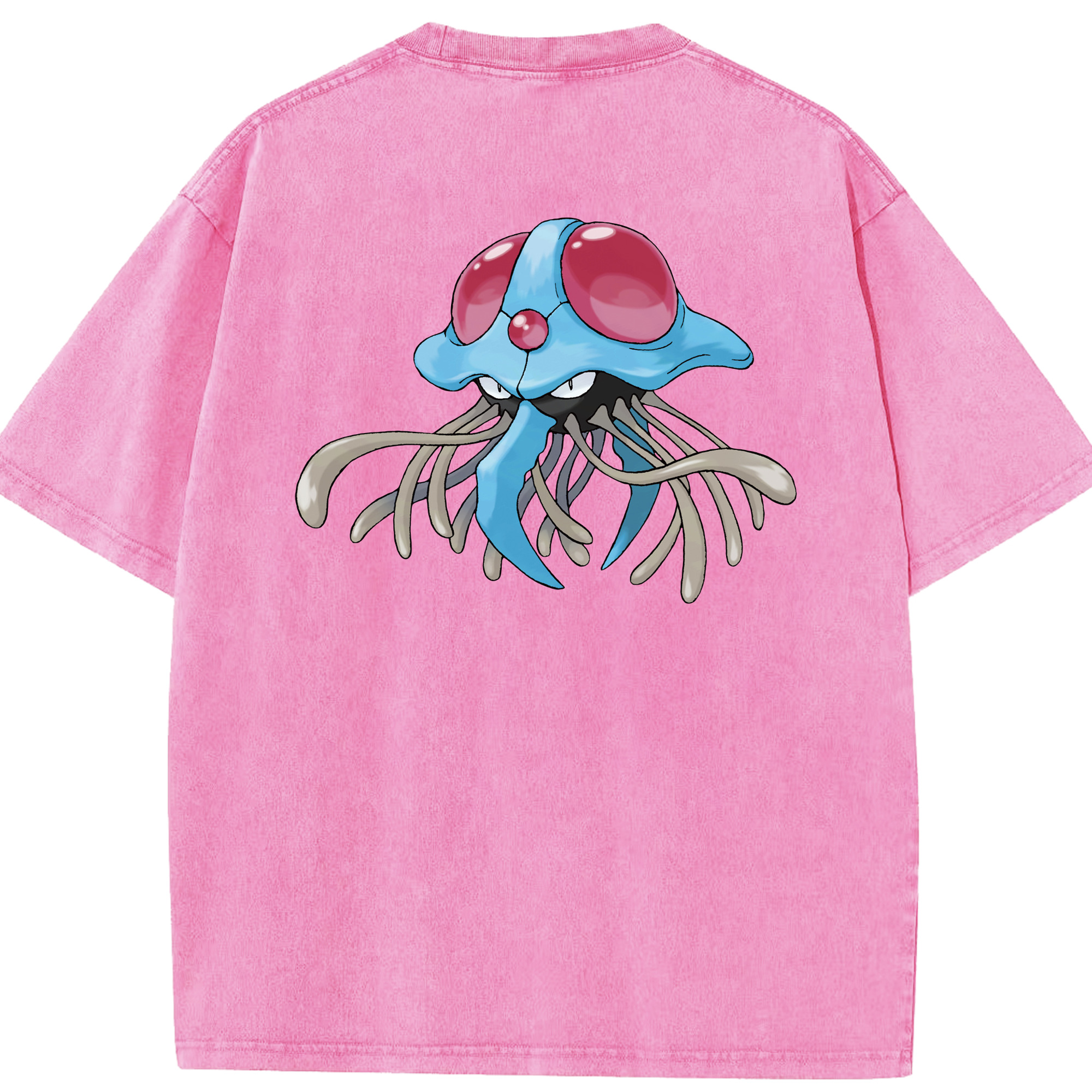 （画像用） ポケットモンスター Pokémon 綿100% ヴィンテージ風 半袖Tシャツ（背面プリント）